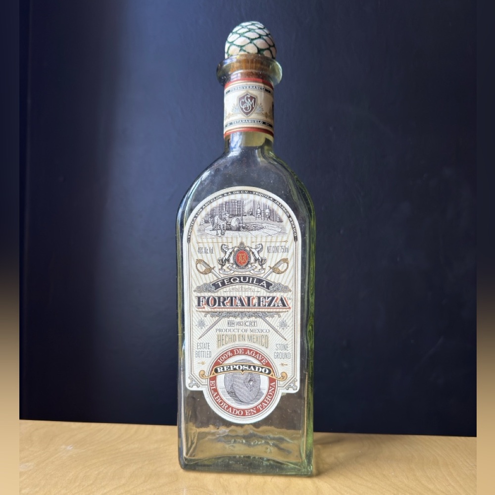 Fortaleza Tequila Reposado EMPTY BOTTLE & CORK - Picture 6 of 6